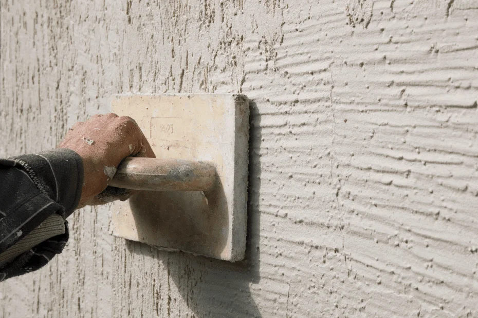 Sand faced plaster and other Plaster finishes types 6 Rough Cast Plaster Finish