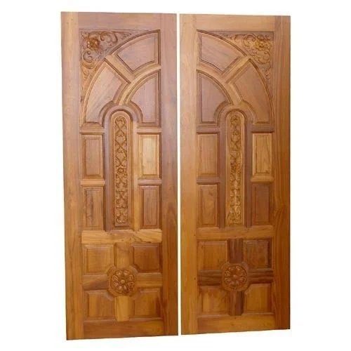 Burma teak wooden door design