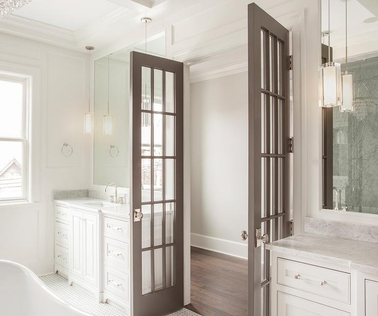 Modern Bathroom door design 7 French bathroom door