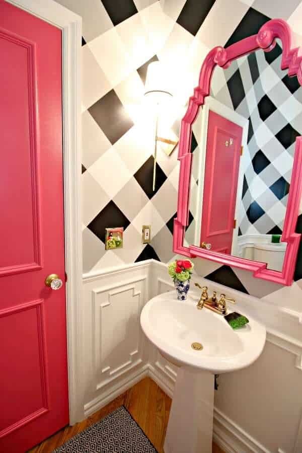 Modern Bathroom door design 16 Vivid-pained bathroom doors