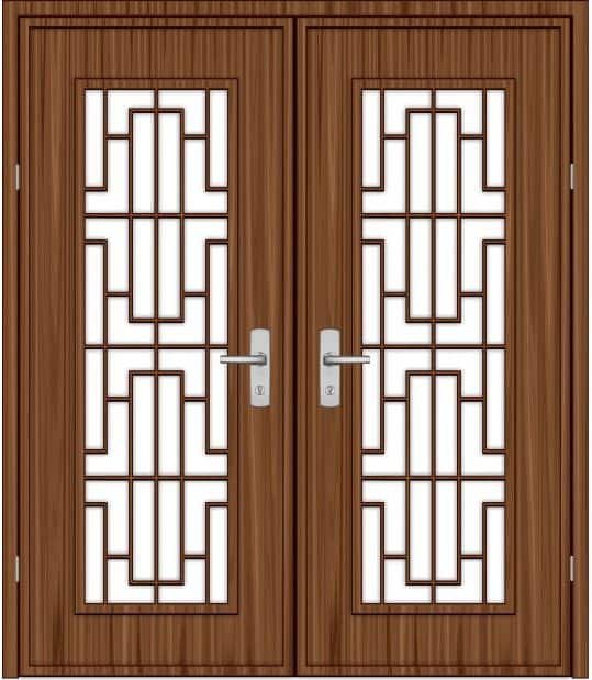 Modern Bathroom door design 2 Wooden bathroom door