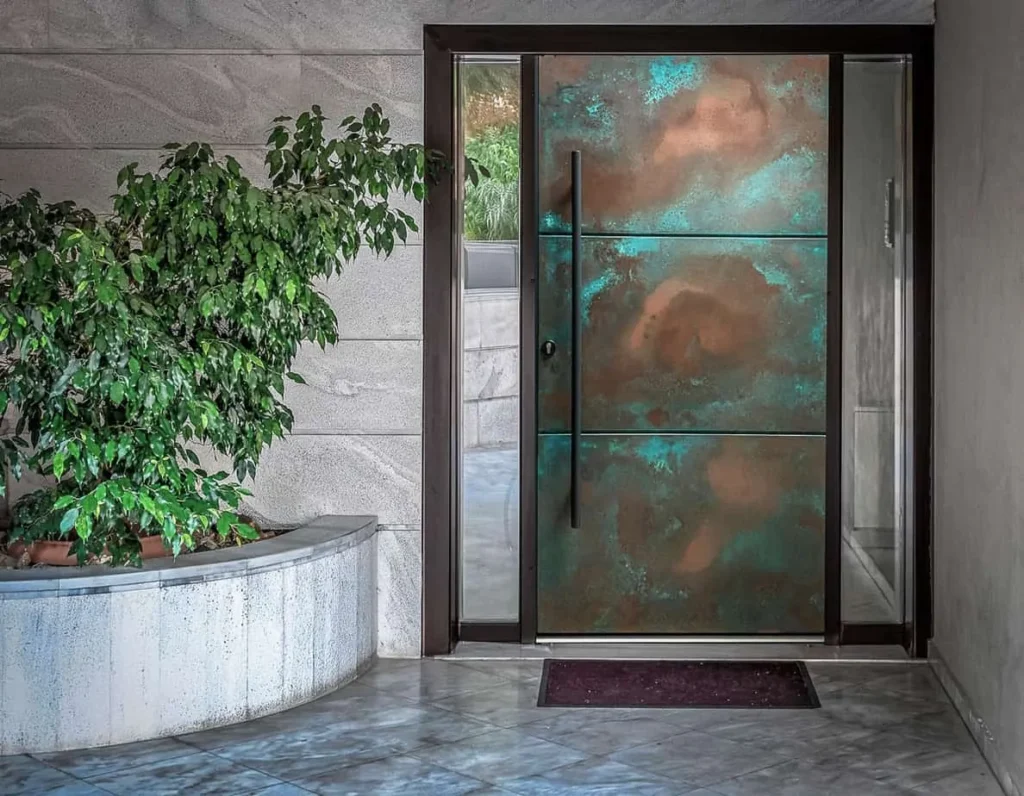 % फ़ाइलनाम% 7 Copper Patina Vintage door