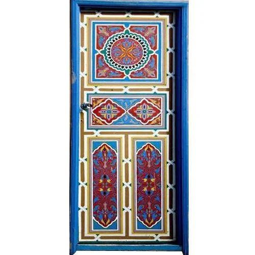 Traditional painted door