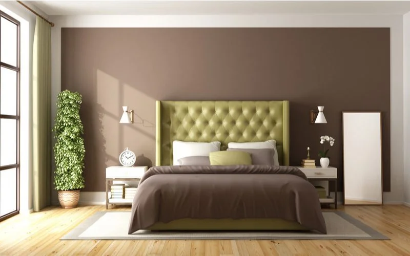 Brown Two Color Combinations For Bedroom Walls