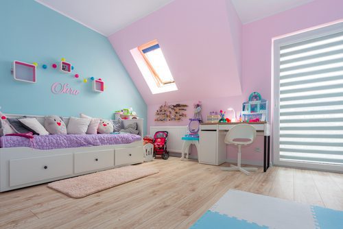 turquoise-pink-Bedroom-wall