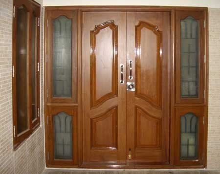 wooden double door design