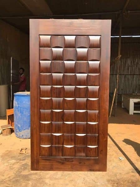 wooden front door design