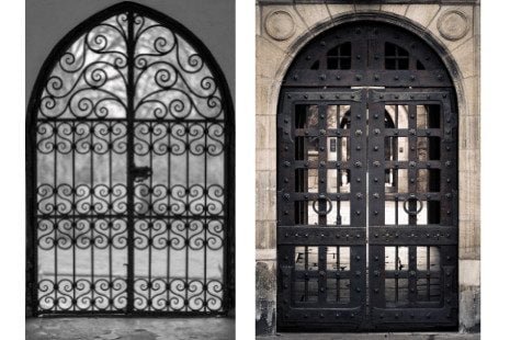Modern Iron door designs for main door of your home 2 door grill design