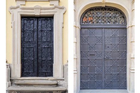 Modern Iron door designs for main door of your home 22 iron sheet door design