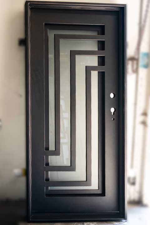 Modern Iron door designs for main door of your home 23 iron single door design for home