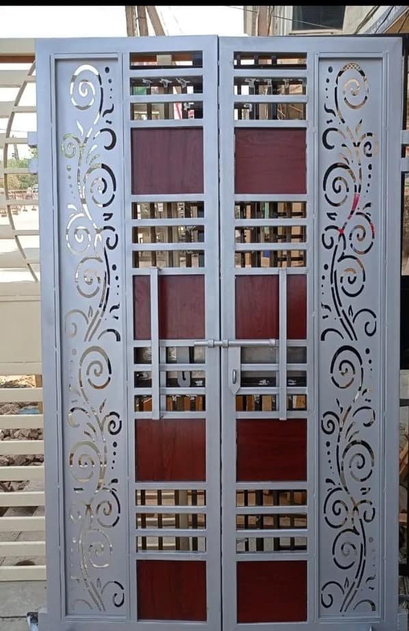 Modern Iron door designs for main door of your home 33 safety door design iron