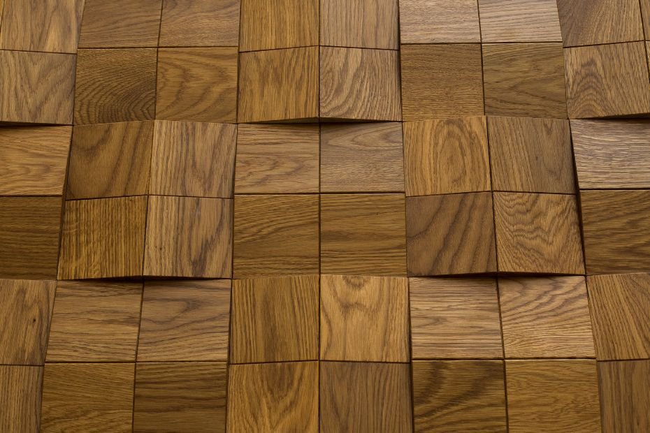 3D wooden wall paneling design