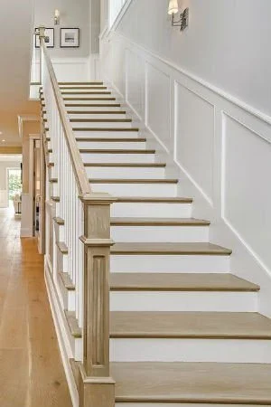board and batten staircase wall