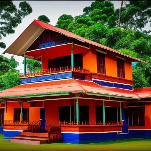 kerala style traditional houses design