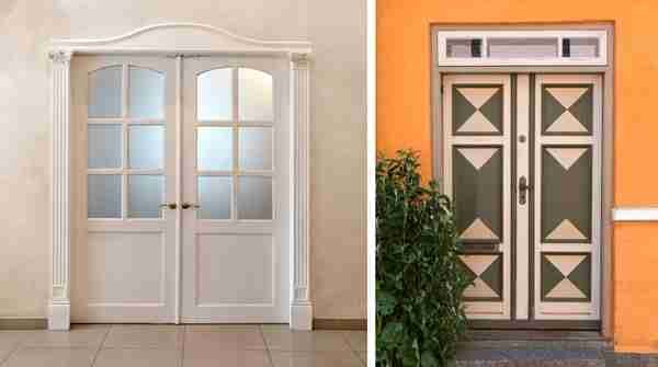 sophisticated double door design for hall