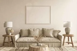 Beige and cream wall color for Grey floor 7