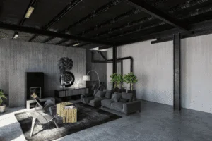 Charcoal Grey wall color for grey flooring 6