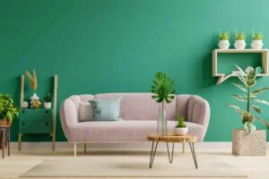 mint green wall color for Grey floor 10