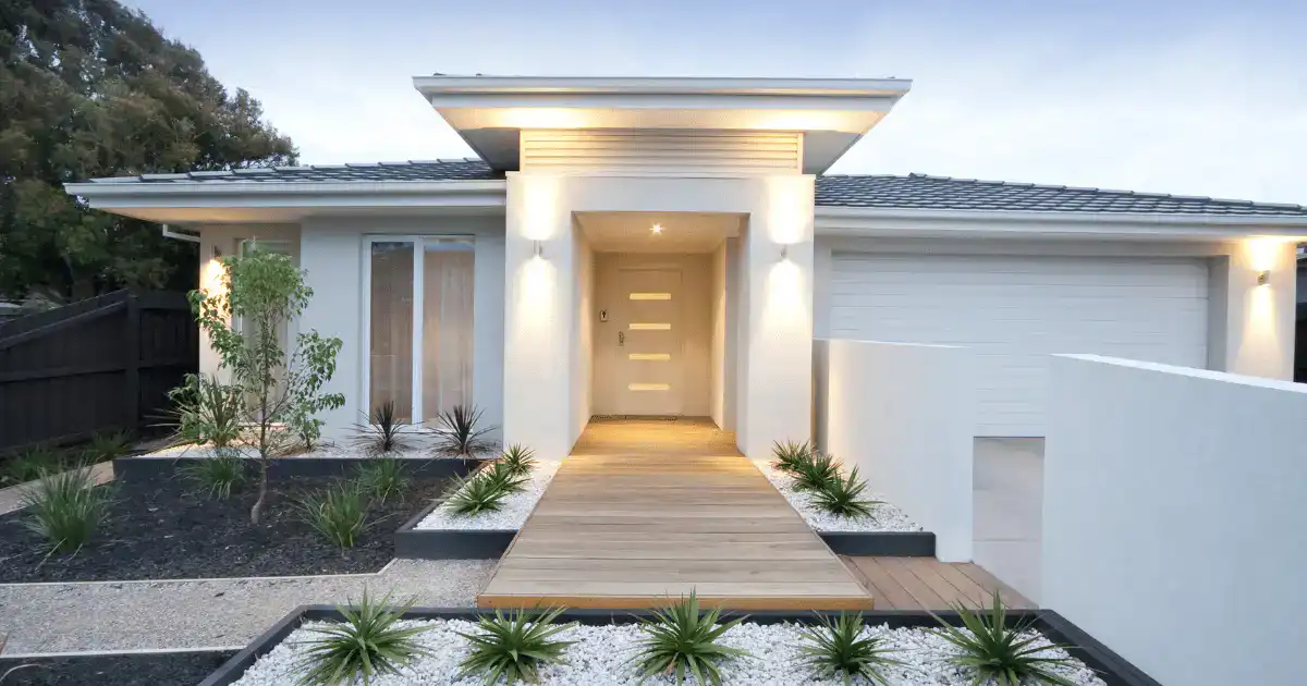 low cost modern single floor house design