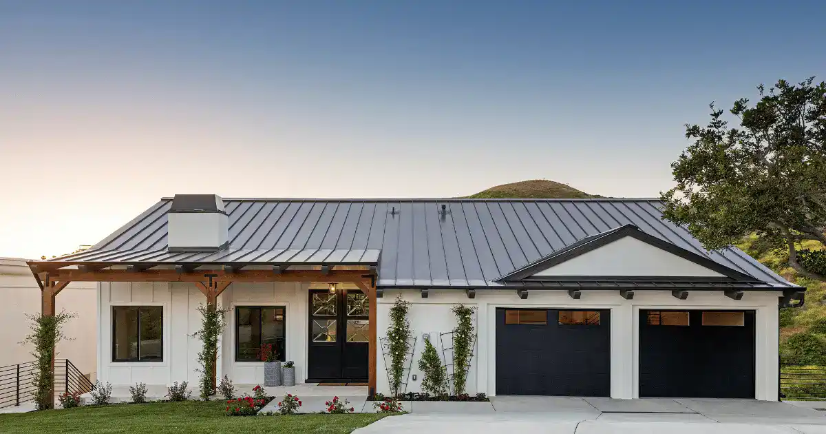 simple single floor house front design